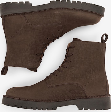 SELECTED HOMME Lace-Up Boots 'Ricky' in Brown