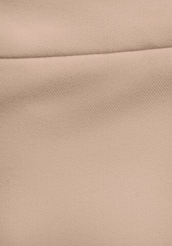 LASCANA Slimfit Bukser med fals i beige
