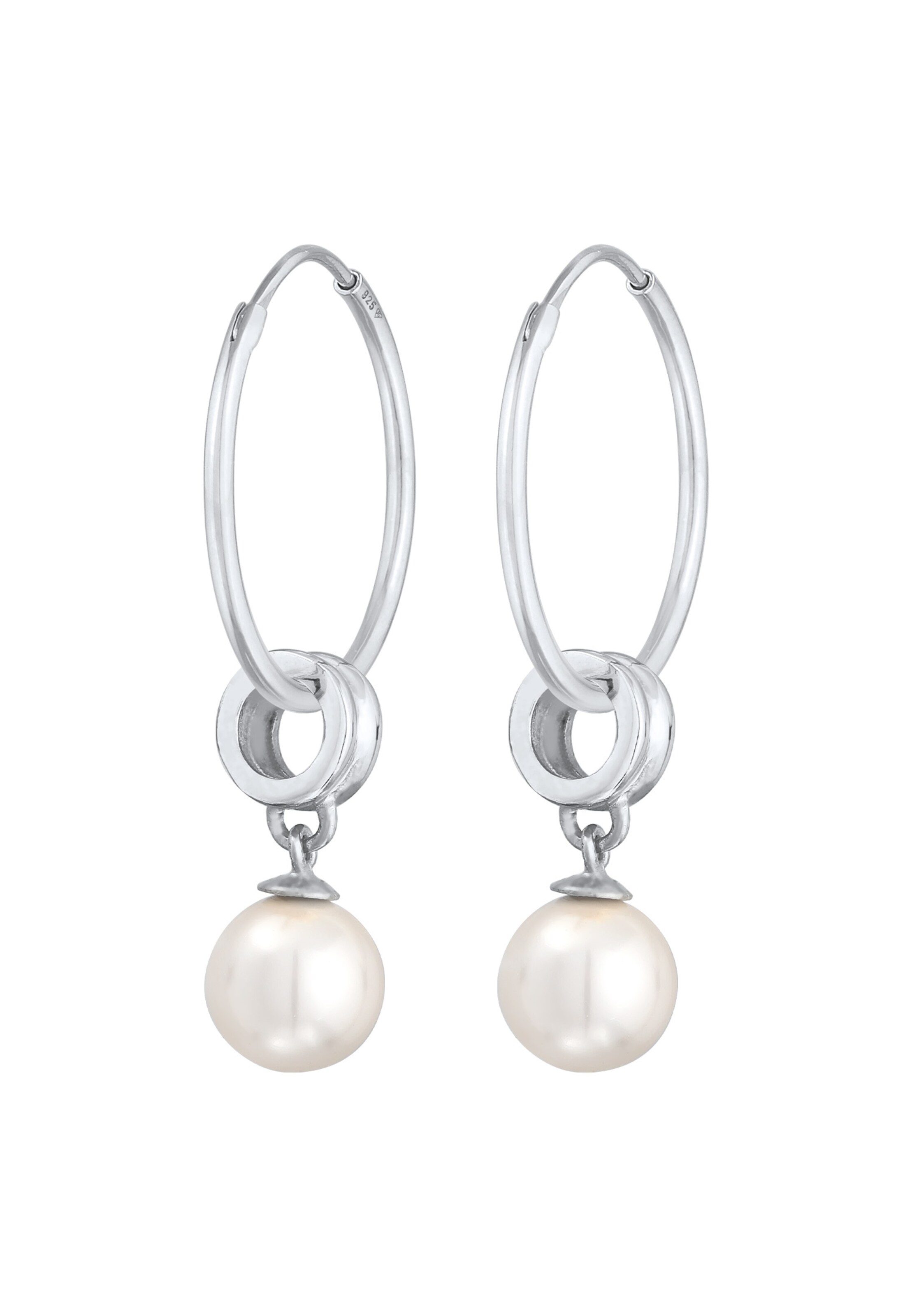 Nenalina Earrings in Silver: front