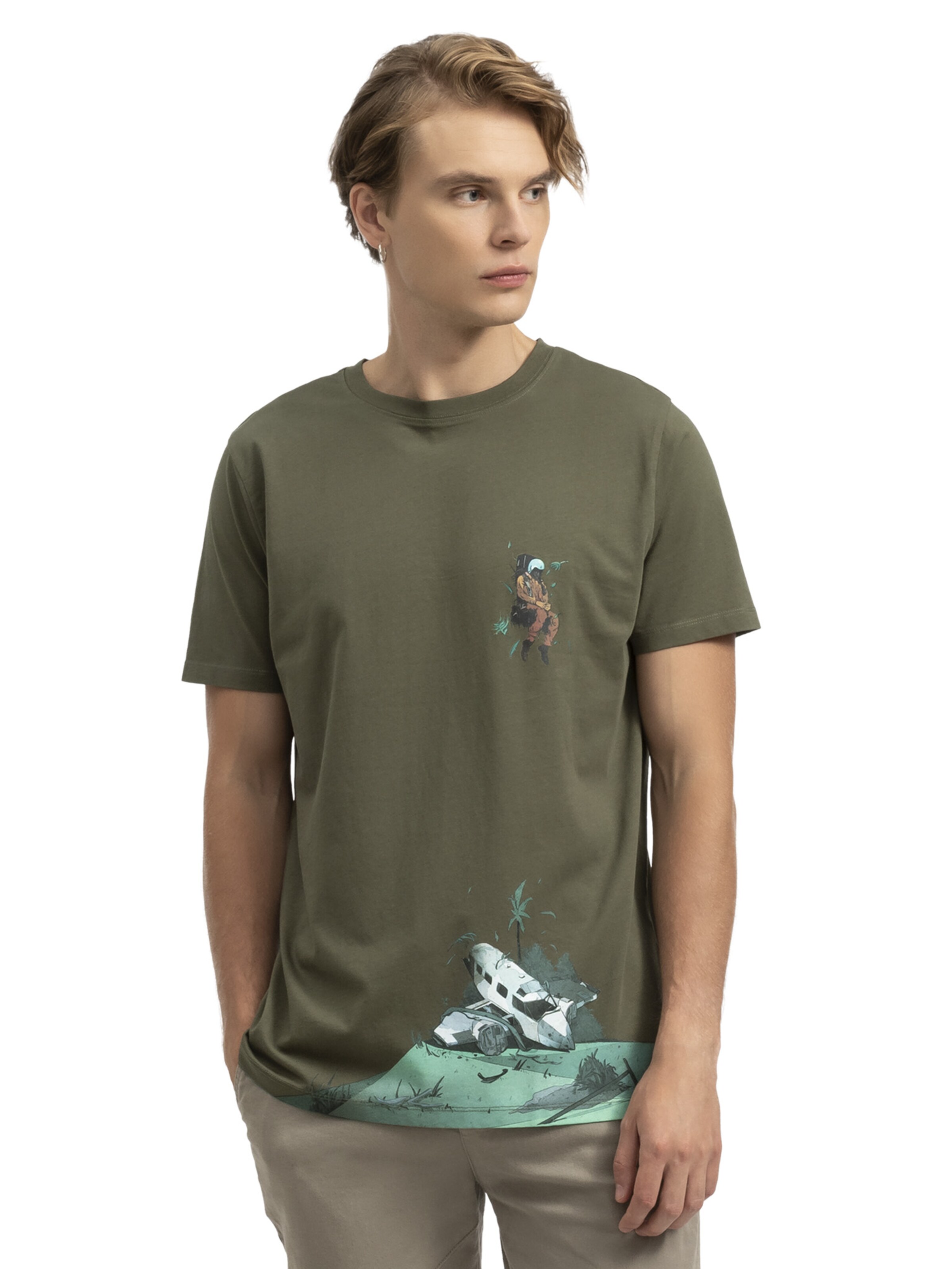 Kaft Shirt 'Stumble' in Green: front