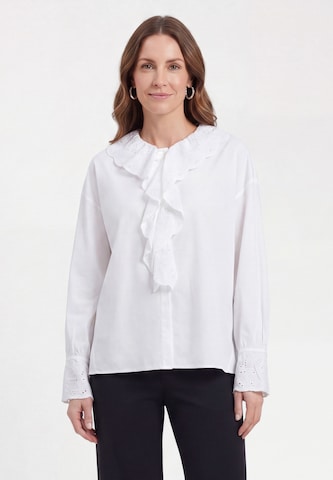 usha BLACK LABEL - Blusa en blanco: frente
