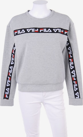 FILA Sweatshirt & Zip-Up Hoodie in M in Grey: front