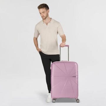 American Tourister Trolley in Lila: Vorderseite
