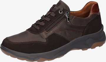 WALDLÄUFER Athletic Lace-Up Shoes in Brown: front