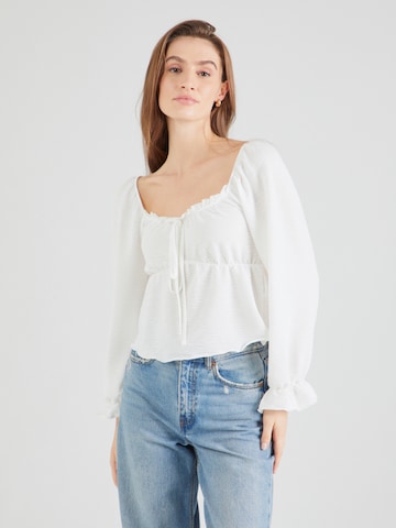 Camicia da donna 'PCFAY' di PIECES in bianco: frontale