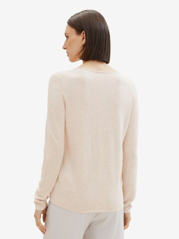 TOM TAILOR - Jersey en beige