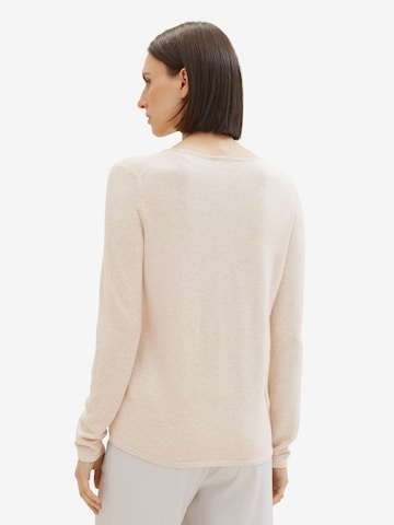 TOM TAILOR Pullover in Beige