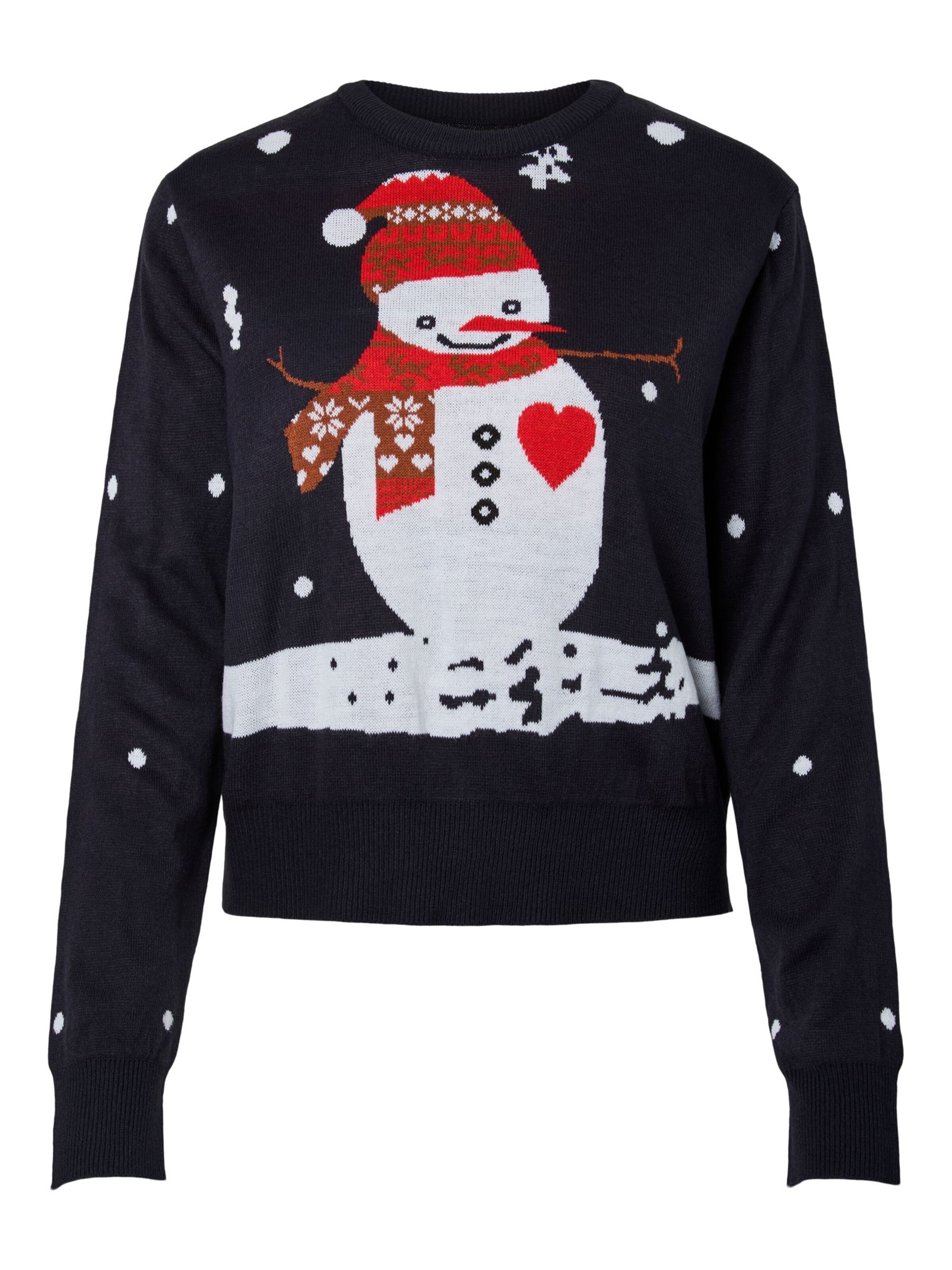PIECES Pullover 'PCJolly Xmas' i blå: forside