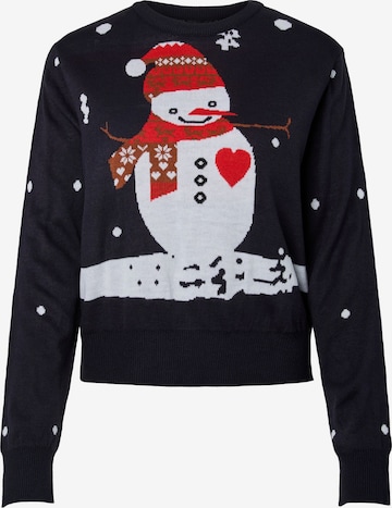 PIECES - Jersey 'PCJolly Xmas' en azul: frente