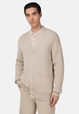 Boggi Milano Knit cardigan in Beige: front