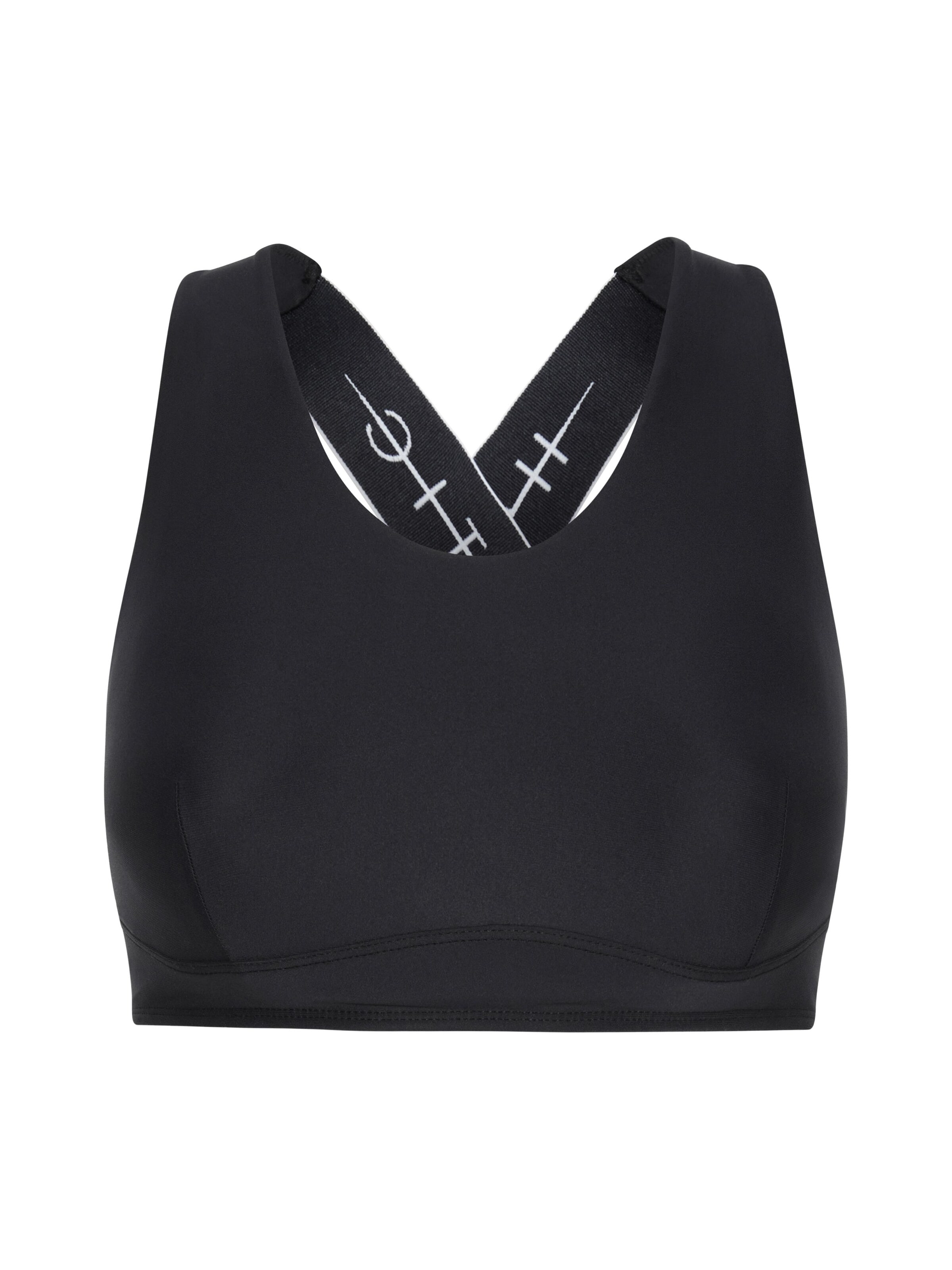 High support Reggiseno sportivo 'Arolla' di Horizon Athletic in nero: frontale