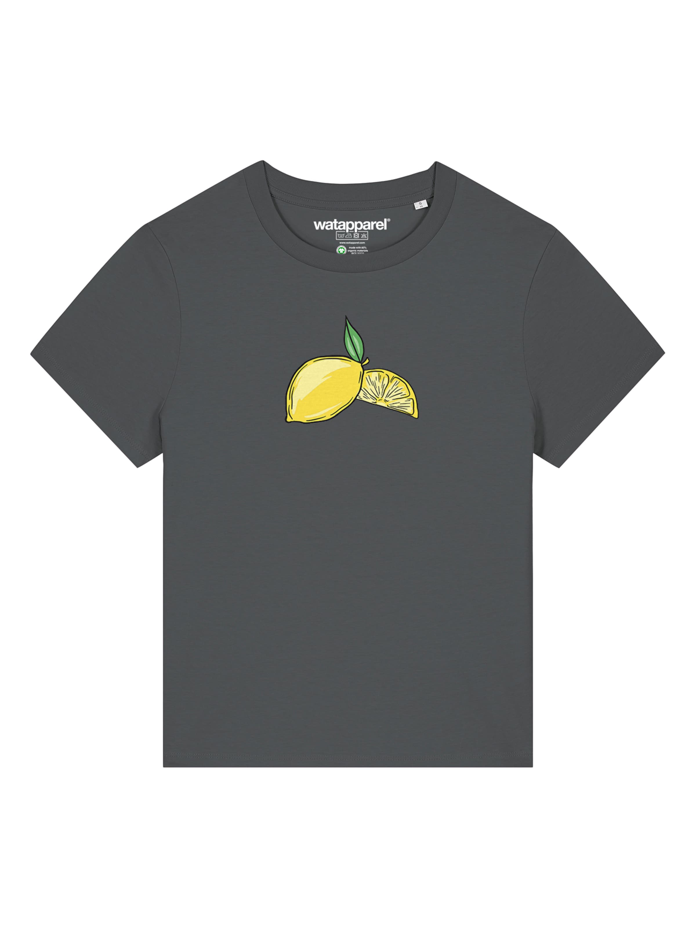 Watapparel Shirt 'Lemon' in Grey: front
