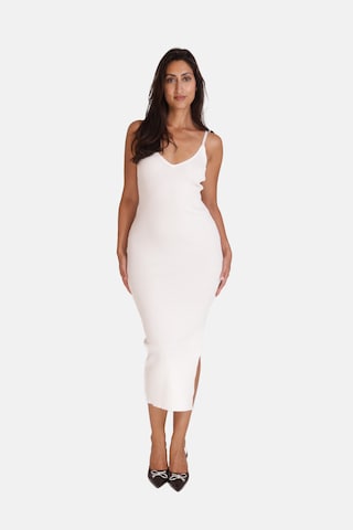 Robe Elara en blanc : devant