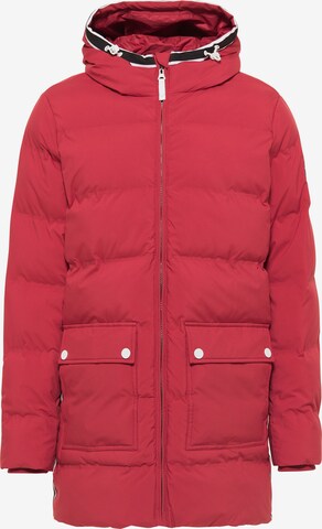 DreiMaster Maritim Winterparka in Rood: voorkant