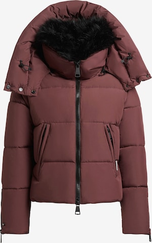 Veste d’hiver 'Petunia' khujo en rouge : devant