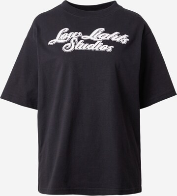 Low Lights Studios Shirt 'SHUTTER' in Zwart: voorkant