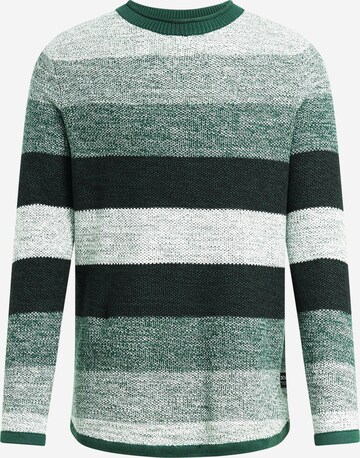 TOM TAILOR DENIM Sweater in Green: front