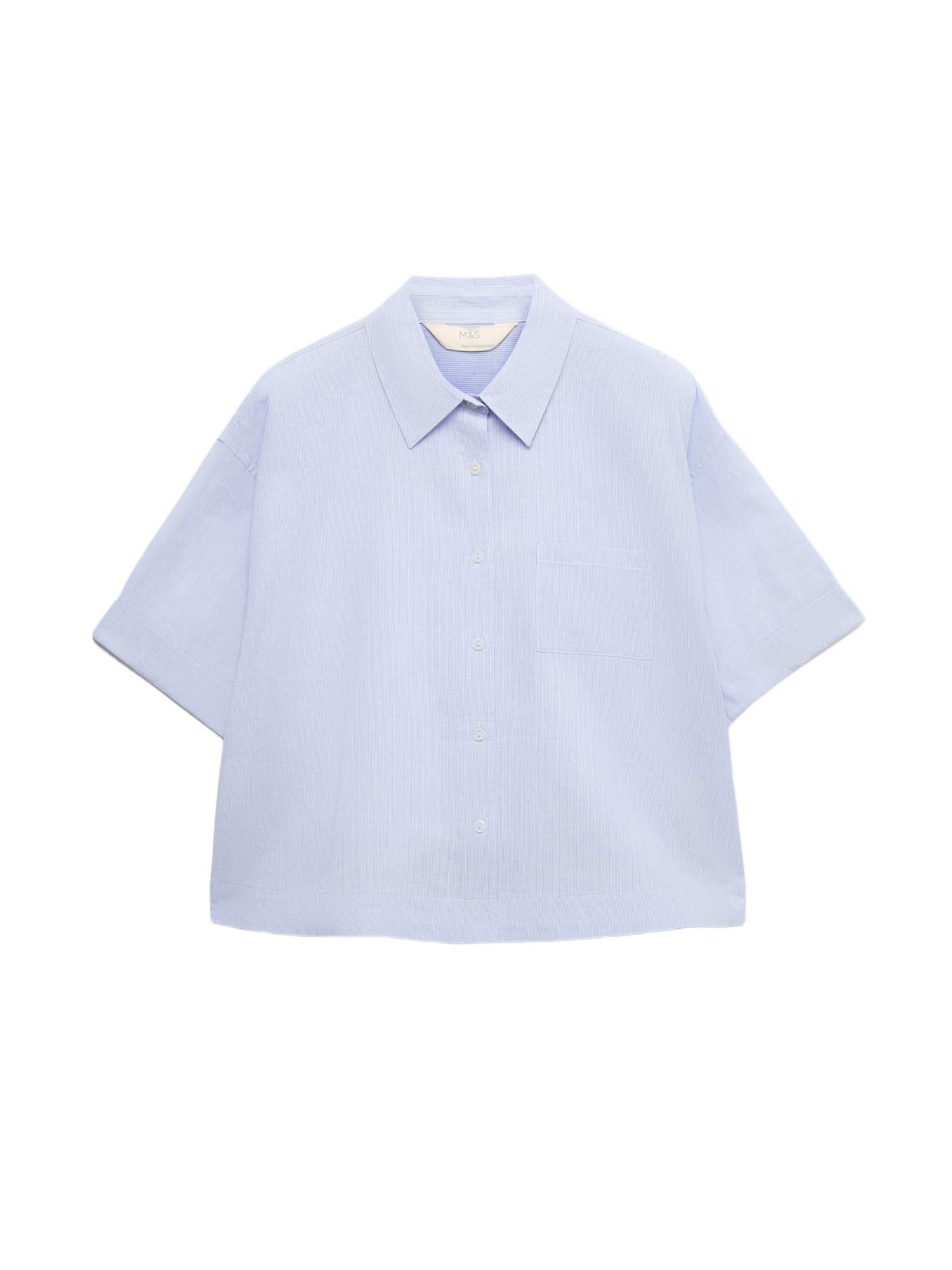 Chemisier Marks & Spencer en bleu : devant