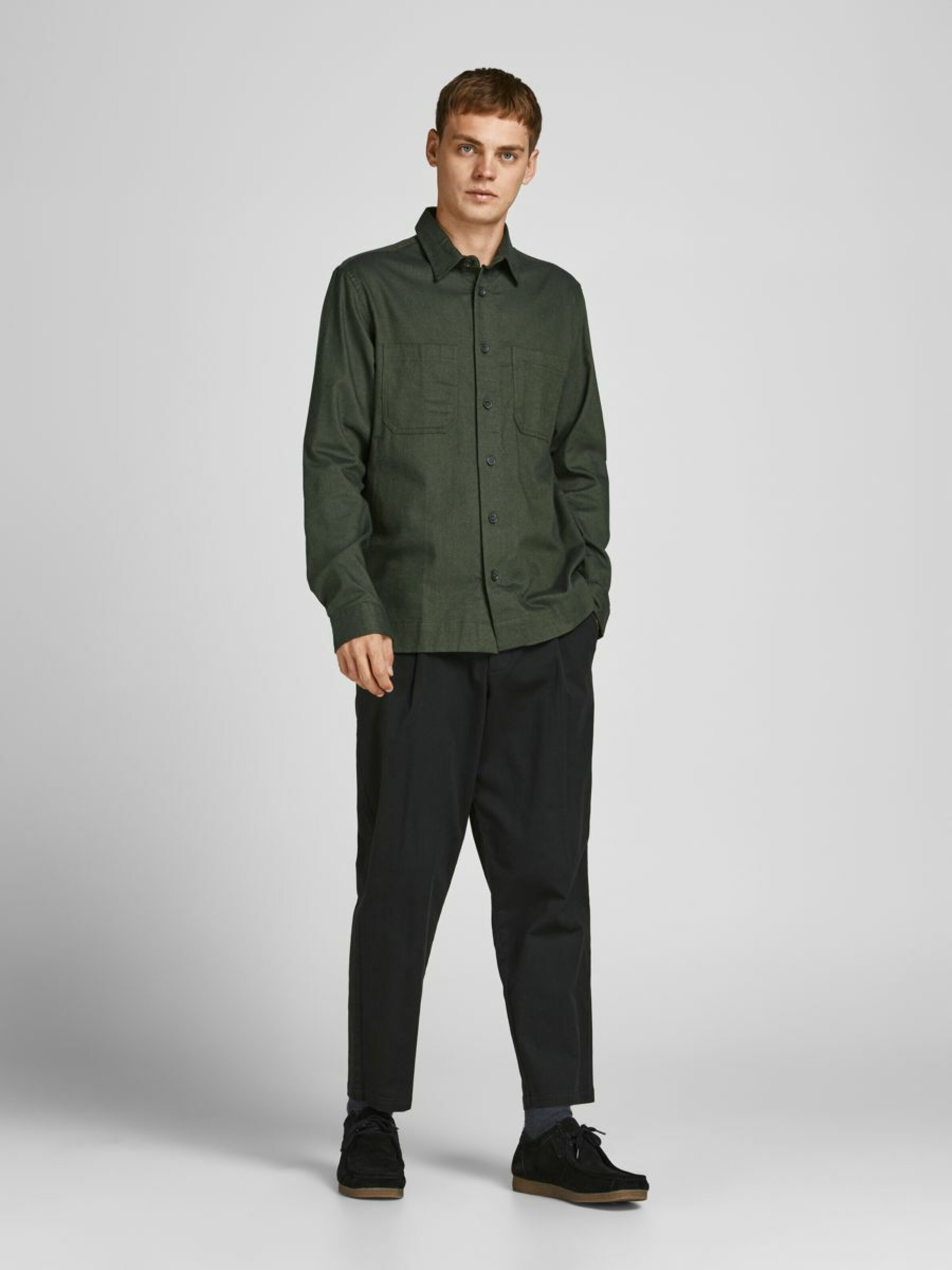Männer Hemden JACK & JONES Hemd in Grün - HU45114 Männer Hemden JACK & JONES Hemd in Grün - HU45114