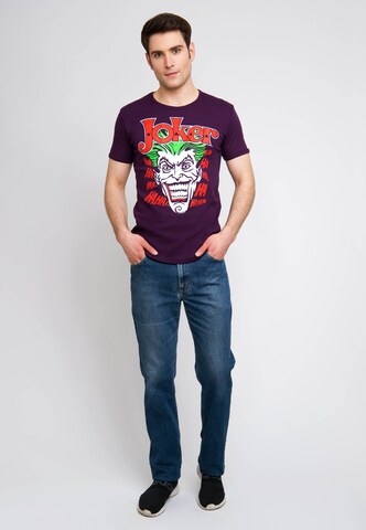 LOGOSHIRT Shirt 'Joker' in Lila