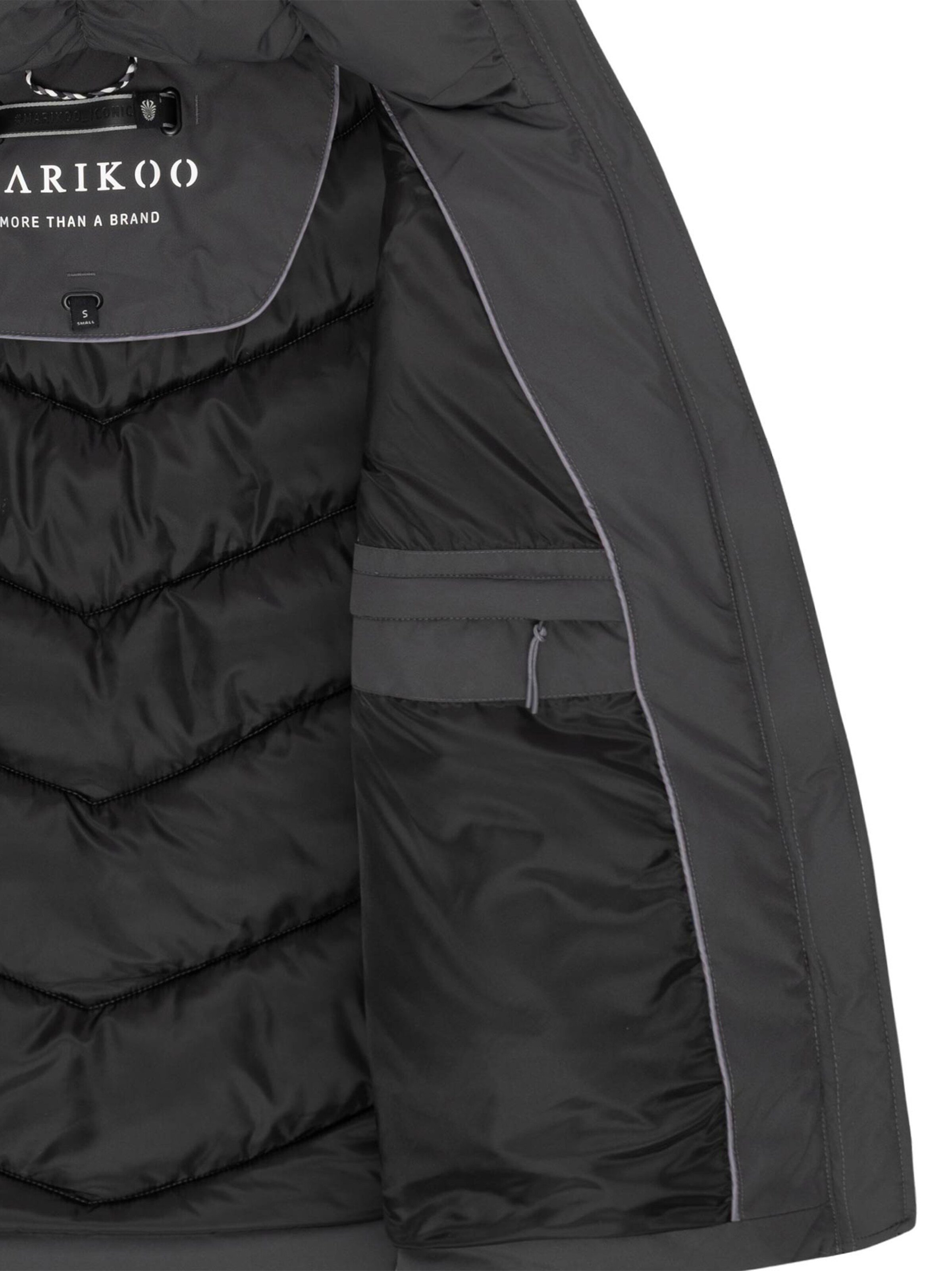 MARIKOO Winter jacket 'Sahnemausii' in Grey