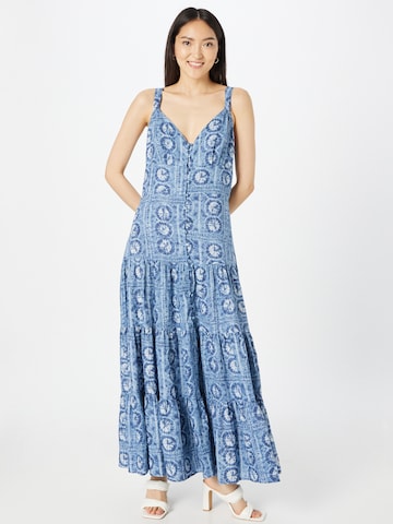 Lauren Ralph Lauren Καλοκαιρινό φόρεμα 'WALVIA' σε μπλε: μπροστά