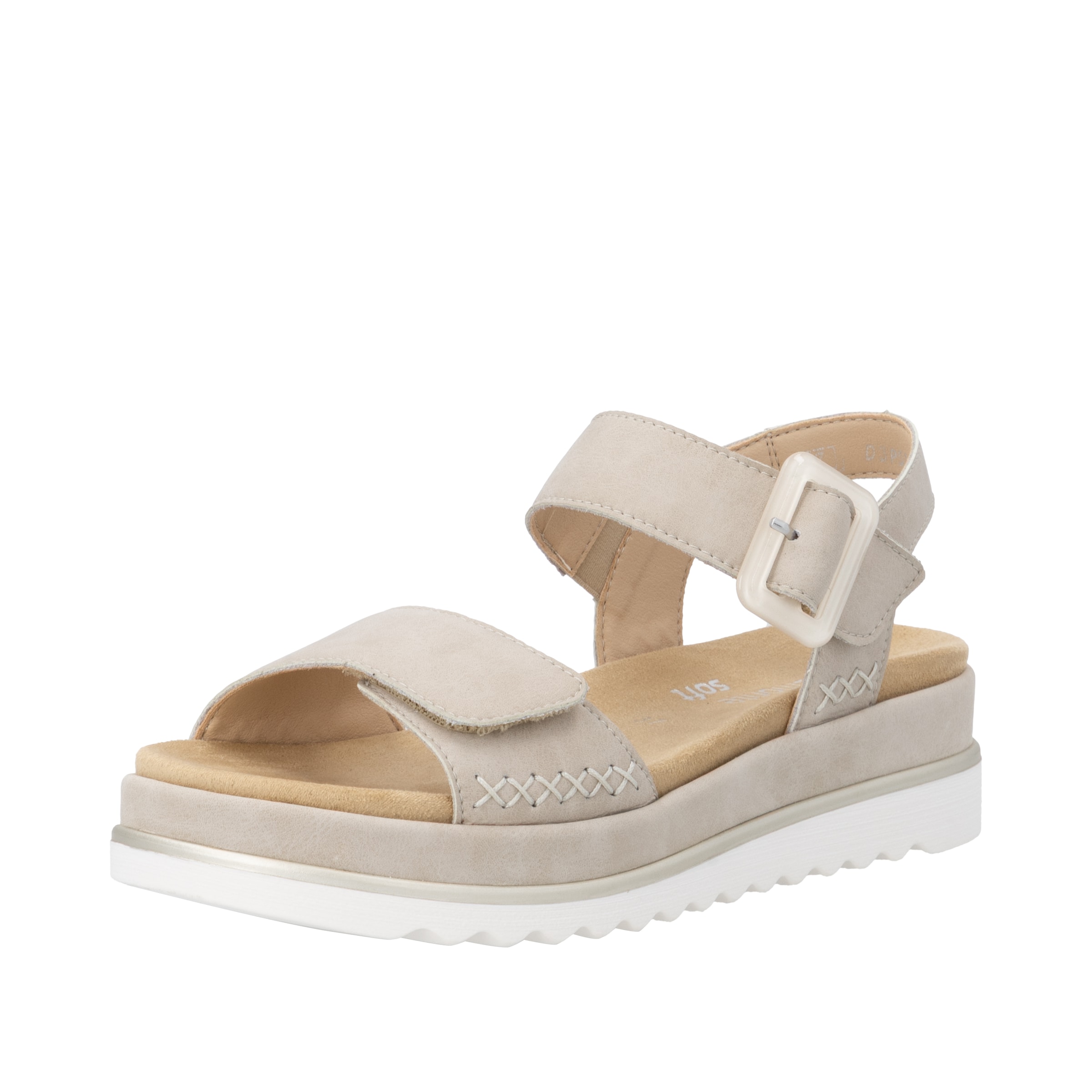 Sandales à lanières REMONTE en beige : devant