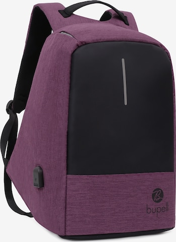 bupell Rucksack 'Laptop & Anti-Diebstahl' in Lila: Vorderseite