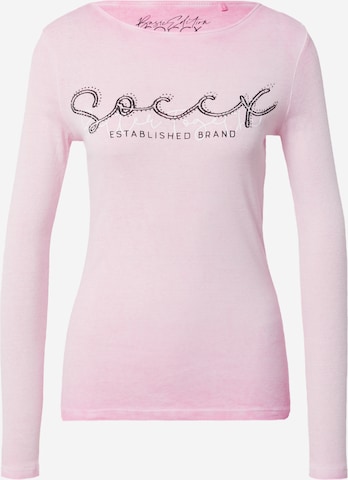 Soccx Тениска в розово: отпред