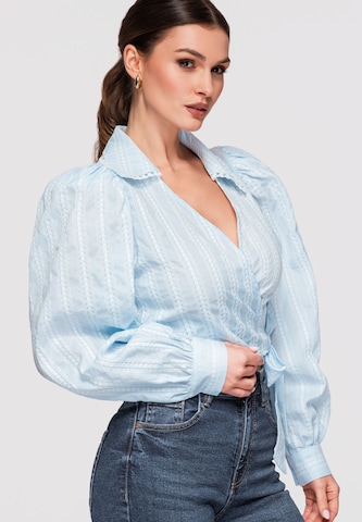 Ombre Blouse in Blue