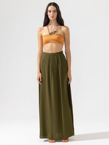 Rivus Skirt in Green: front