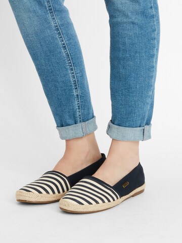 TOM TAILOR Espadrillo värissä sininen: edessä