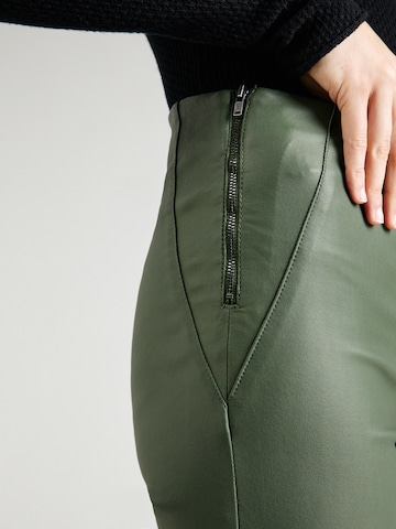 Skinny Leggings 'Belle' di OBJECT in verde