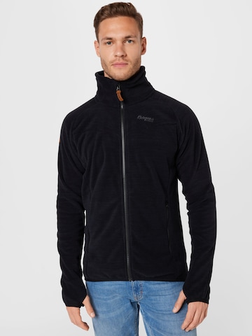 Bergans Athletic Fleece Jacket 'Hareid' in Black: front