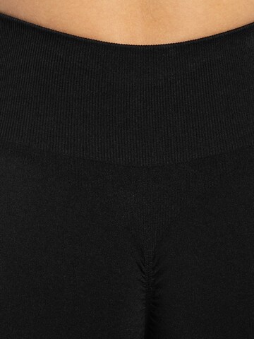 Smilodox Slimfit Sportbroek ' Scrunch Edina ' in Zwart