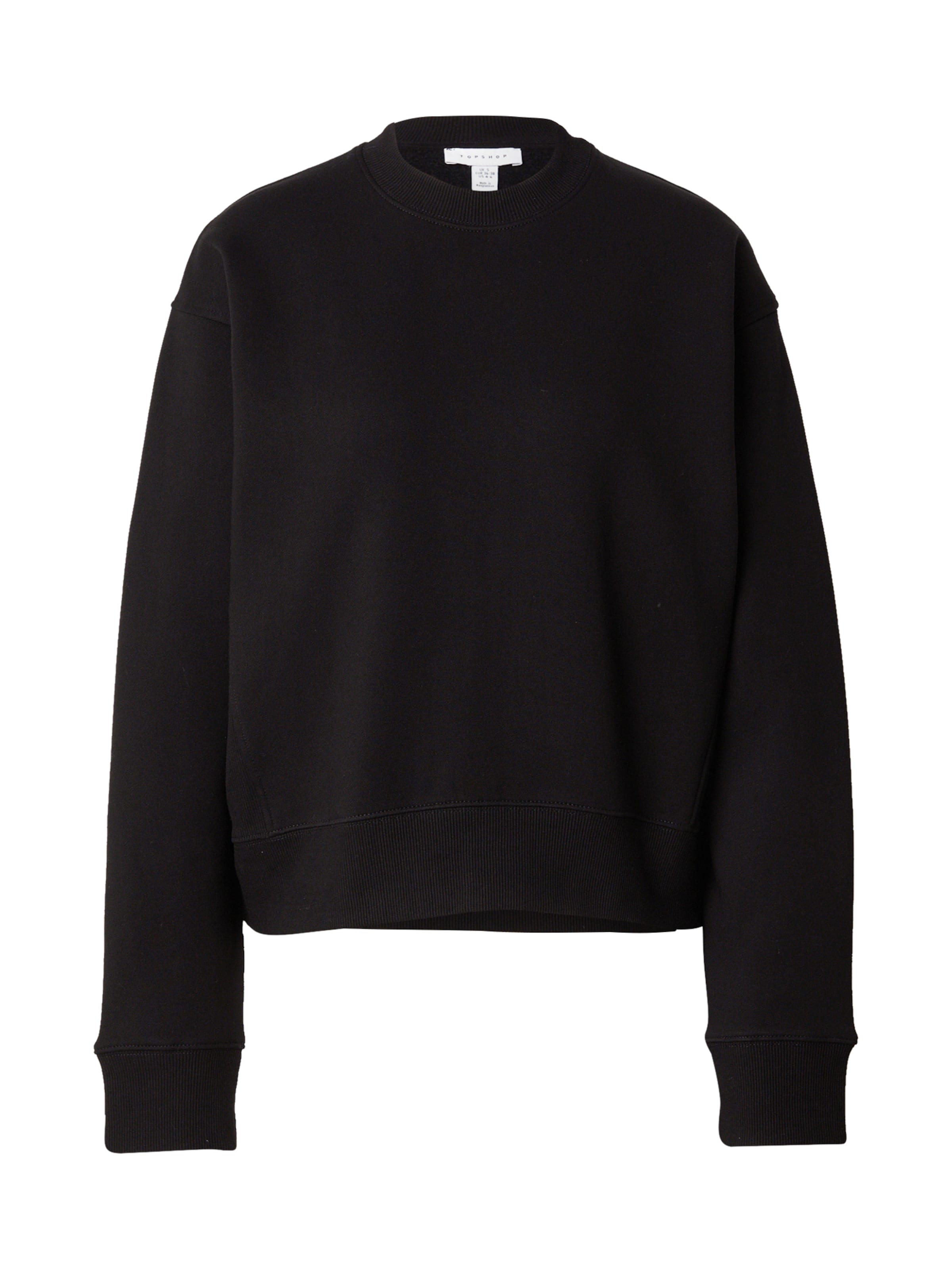 TOPSHOP Mikina – černá: přední strana