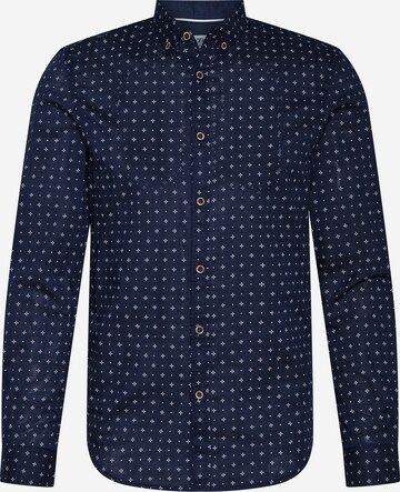 TOM TAILOR Button Up Shirt in Blue: front