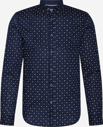 TOM TAILOR Regular fit Button Up Shirt in Blue: front