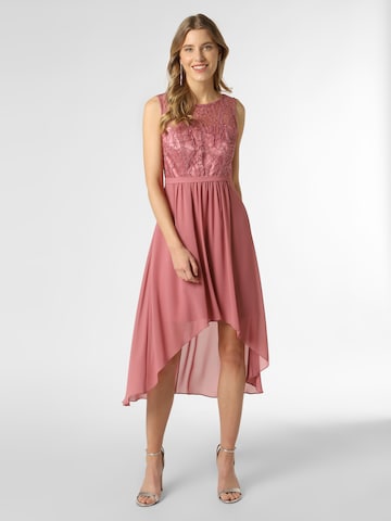 Robe de cocktail Marie Lund en rose : devant