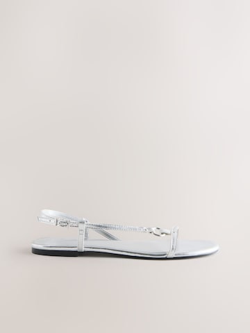 Next Sandalen met riem 'Forever Comfort' in Zilver
