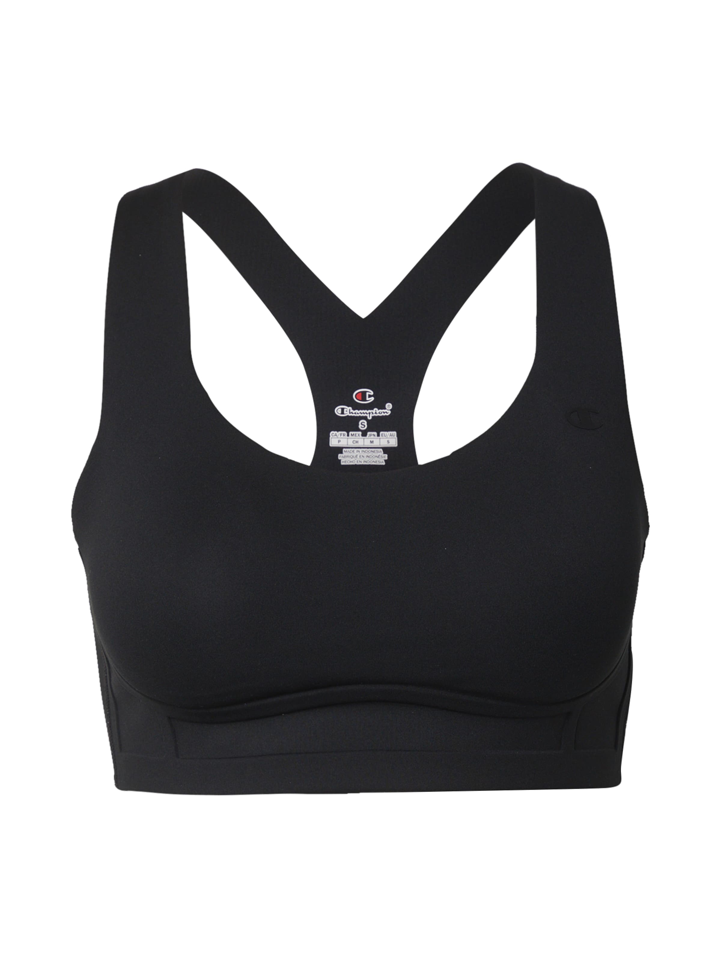 Champion Authentic Athletic Apparel Soutien-gorge de sport en noir, Vue avec produit