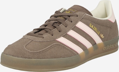 Sportbačiai be auliuko 'Gazelle' iš ADIDAS ORIGINALS, spalva – alyvuogių spalva / šviesiai rožinė, Prekių apžvalga