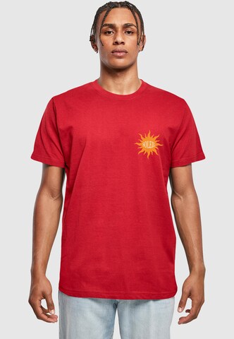 Mister Tee T-Shirt 'Soleil' in Rot: Vorderseite