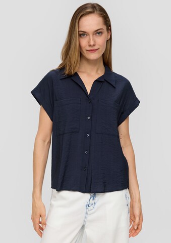 Camicia da donna di s.Oliver in blu: frontale