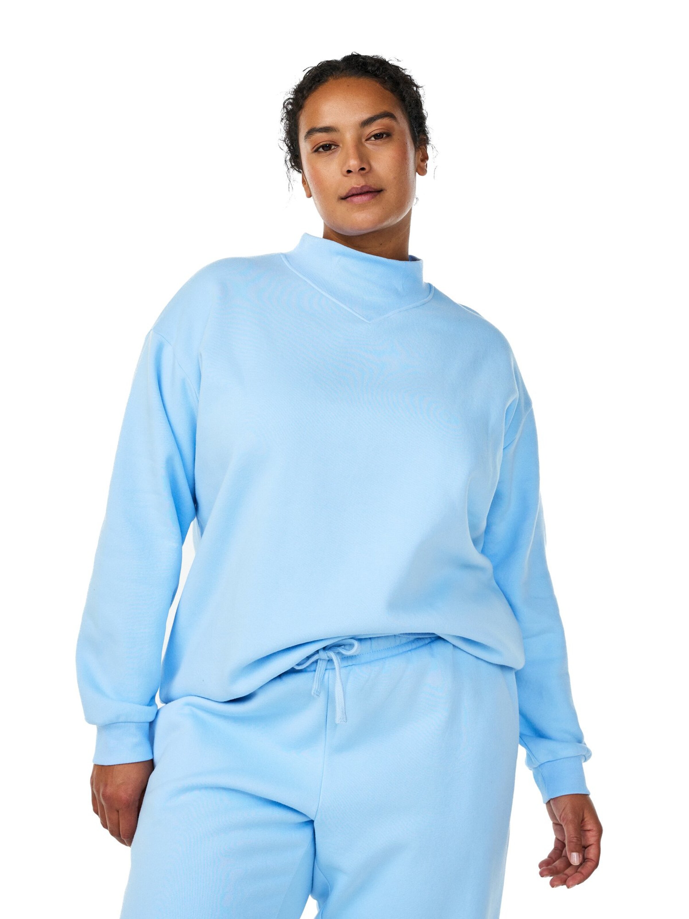 Zizzi Свитшот 'Rikke' в Синий: спереди