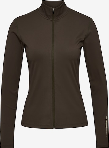 Hummel Træningsjakke i brun: forside