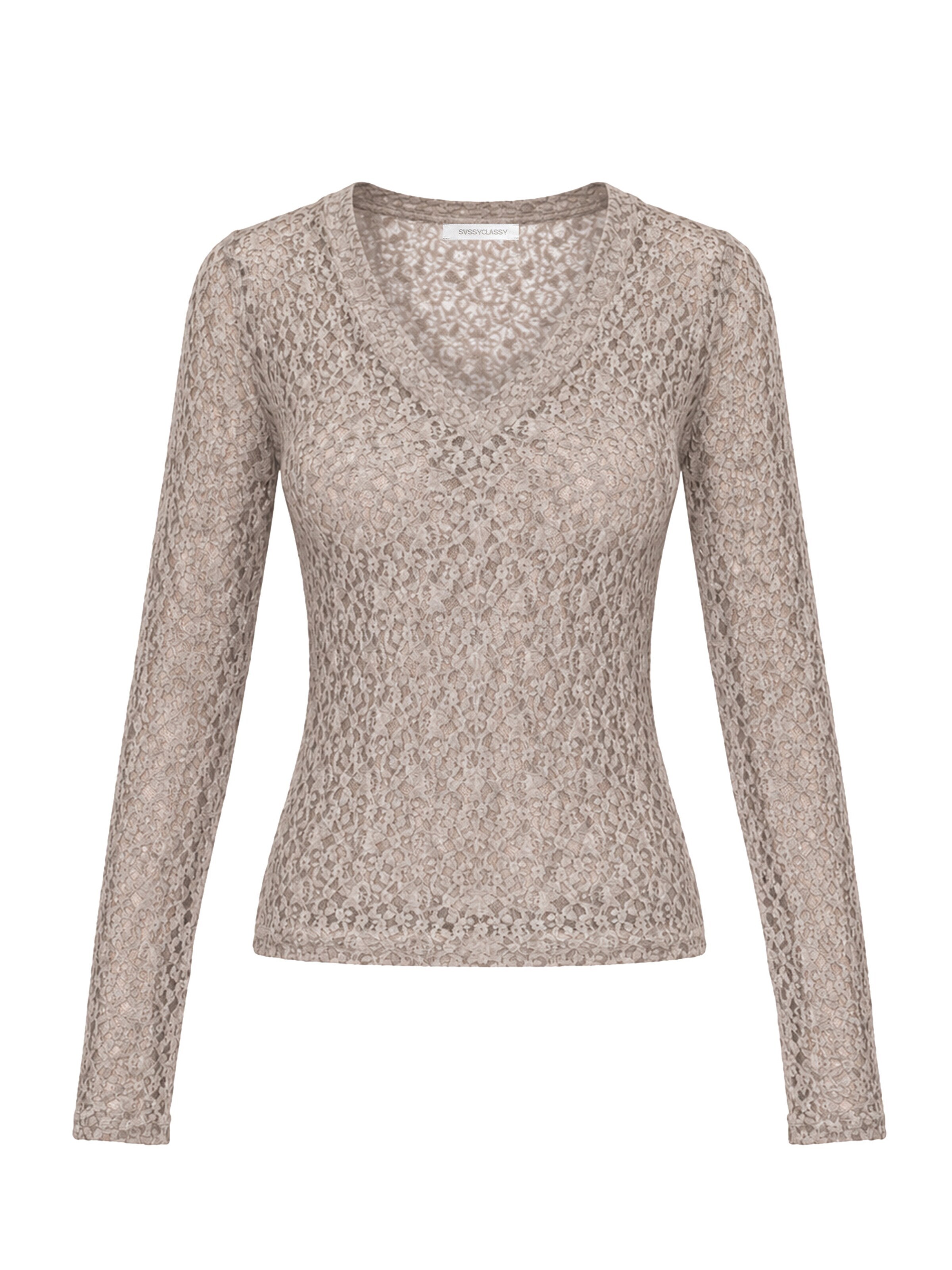 SASSYCLASSY Shirt in Grey: front