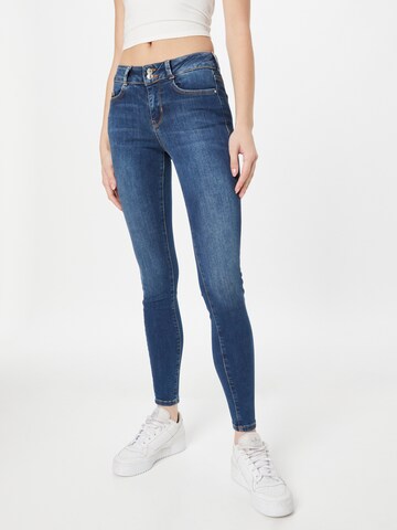 Coupe slim Jean 'Nela' TOM TAILOR DENIM en bleu : devant