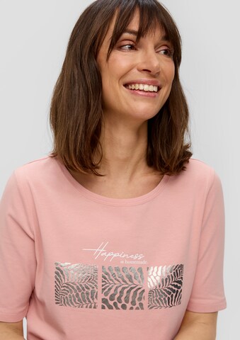 s.Oliver T-shirt i rosa