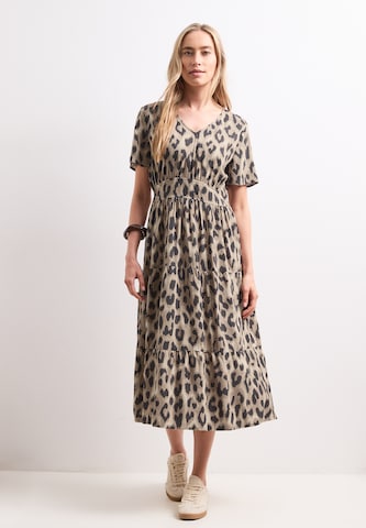 STREET ONE Kleid in Beige: Vorderseite